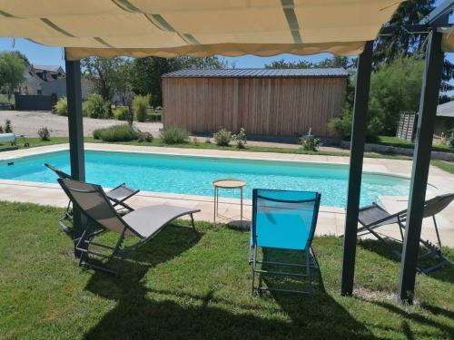 Gîte Hibou avec piscine 4-6 personnes (Gite Hibou avec piscine 4-6 personnes) in Montresor