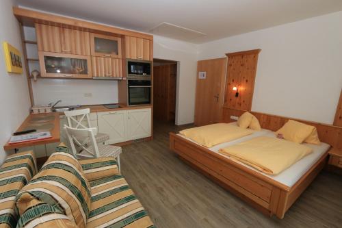 One-Bedroom Apartment with Balcony and Mountain View 