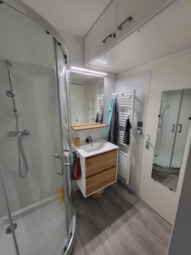 Shower, Studio calme a 5 mn en voiture de la mer avec garage near Basalte