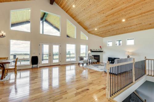 Mountain and Lake View Rexford Estate on 28 Acres! in Glen Lake
