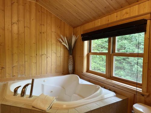 Blue Bear Spa sauna private pool lake access in 米勒伊斯勒斯(QC)
