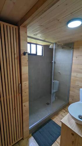 Tiny House de Madera con Vista Panoramica in Guasca