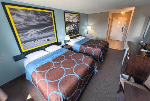 Standard Queen Room with Two Queen Beds room in Super 8 by Wyndham Edmonton South