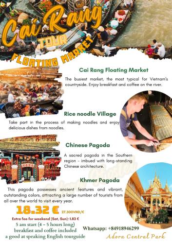 Adora Central Park hostel with rooftop and floating market tour, Can Tho (foto 5)