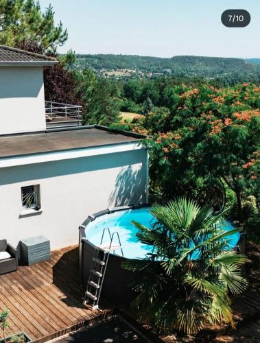 La Villa des Pins de Périgueux, Clim, Piscine, Vue gîte à louer Antonne-et-Trigonant