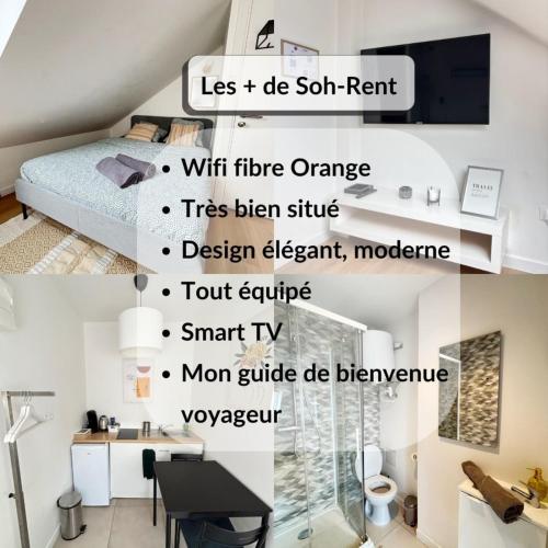 Soh Rent Strasbourg Studio 2 Tv- Wifi Proche Gare, Štrasburk (fotografie 5)