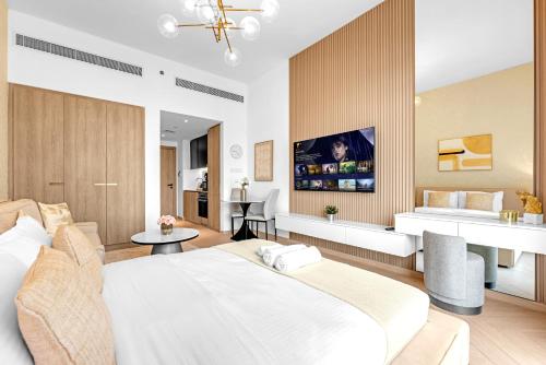 Waves - Modern JVC Studio with Balcony, Dubai (foto 9)
