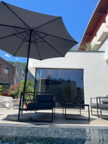 Úszómedence, Hotel Virgilio in Riva Del Garda városközpont