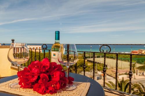 Erkély/terasz, Hotel Rosa dei Venti in Lu Bagnu