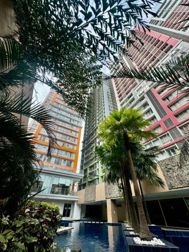 Mi Casa - Cozy Studio with FREE access to Fitness Centre, swimming pool and stunning City View located near the CBD of Ortigas, Makati, BGC, Manila