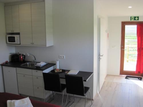 Kitchen, Skogar Sunset Guesthouse in Husavik