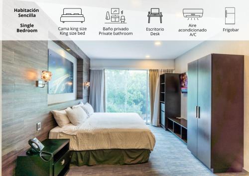 Elite 47 Interlomas Room Type - Deluxe King Studio