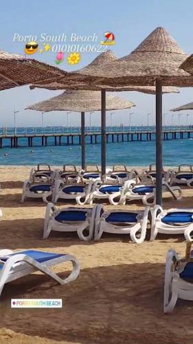 porto south beach from amer group شاليه فندقى من عامر جروب فى بورتو ساوث بيتش منطقه التايم شير الممي in Szuez
