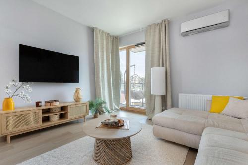 Cơ sở vật chất, Spacious Apartment in Gdańsk with Sauna, Gym, Parking and Desk by Renters Prestige (Spacious Apartment in Gdansk with Sauna, Gym, Parking and Desk by Renters Prestige) in Letnica