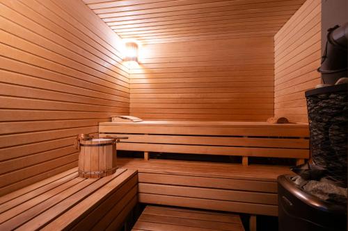 Sauna, Romantic cozy house Kirzacinas pirts with sauna close to seaside in Skulte