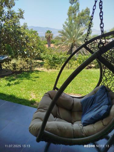 Erkély/terasz, צימר בודד בגליל העליון in Kfar Szold