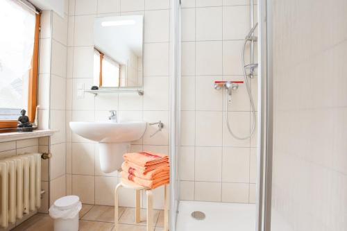 Bathroom, Zur Dorfschanke in Hausen (Rhineland-Palatinate)