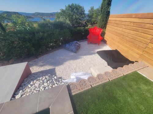 Úszómedence, VillaT5 Piscine vue Lac du Salagou in Moureze