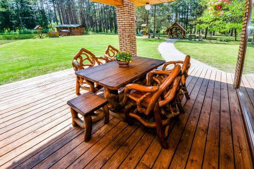 陽台/露台, 瓦納夠利茲達斯別墅 (Vanago Lizdas) in 加斯肯尼斯