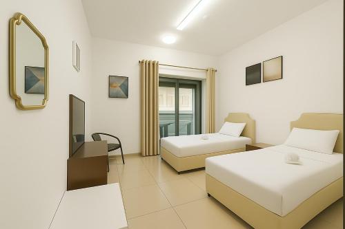 Single Bed In Twin Room With Balcony For Female Guests Only 3