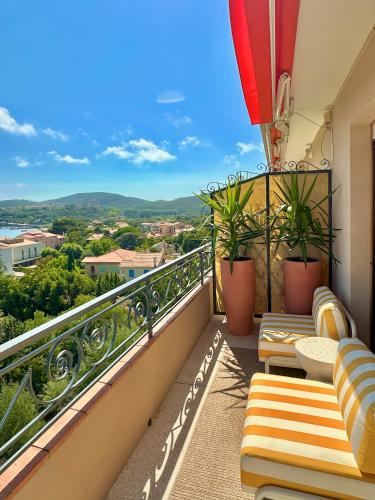 Balcony/terrace, Exceptional - Sea View - 6 People - Air Conditioning - Parking in Agay