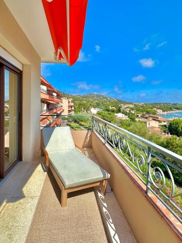 Balcony/terrace, Exceptional - Sea View - 6 People - Air Conditioning - Parking in Agay