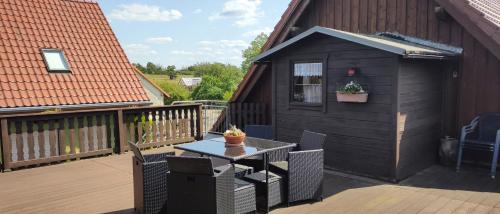 Balkons/terase, Landpension Zum Schweizerberg in Althuttendorf