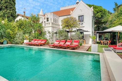 Walking distance Sandy Beach - Juan les Pins - VillaChalet EU - Villa La Mauresque & Maison des Pêcheurs, Antibes