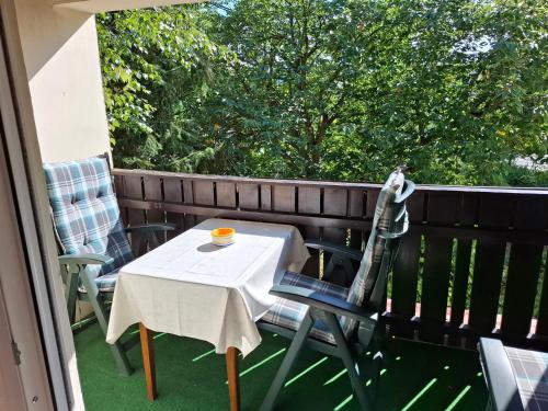 Erkély/terasz, Ferienwohnung am Bach in Altenkunstadt