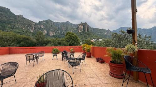 La Pirámide del Tepozteco in Tepoztlán, Mexiko