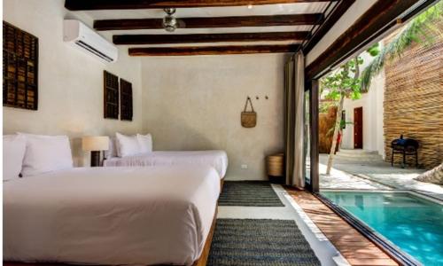 Beachfront luxury villa- 2 bedrooms in Tulum, Mexico