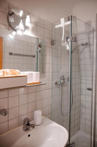Fürdőszoba, Ferienwohnung Karschter Reisehäusle (Ferienwohnung Karschter Reisehausle) in Karlstadt