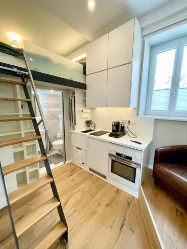 ห้องครัว, Voll ausgestattetes Apartment in der Au in ออทโทบรูนน์