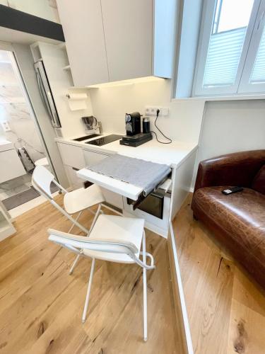 ห้องครัว, Voll ausgestattetes Apartment in der Au in ออทโทบรูนน์