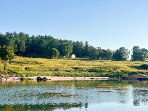 . Aurora Borealis Island Cottage retreat with a secret beach & Private Boat