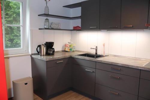 Konyha, Schöne Ferienwohnung vor den Toren Pullman Citys drei (Schone Ferienwohnung vor den Toren Pullman Citys drei) in Aicha vorm Wald
