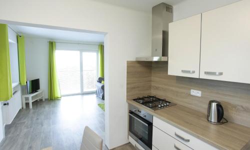 Kitchen, Apartman pod skalou v Ceskem raji in Koberovy