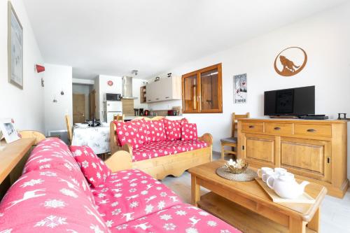 Terrasse avec vue sur les montagne pour 6 - Apartment - La Joue du Loup