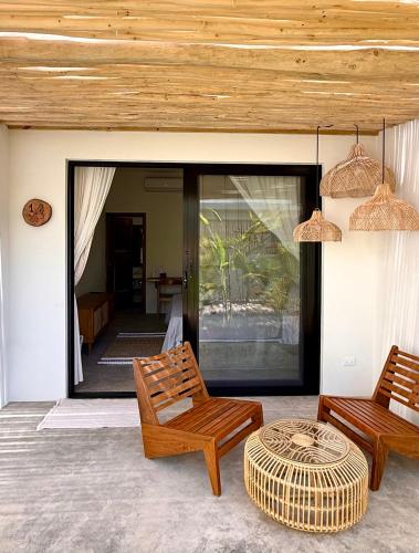 Erkély/terasz, Kaia Beach Lodge en Cosón (Kaia Beach Lodge en Coson) in Coson Vízpart