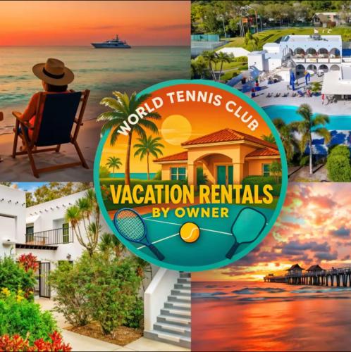 Naples Dream at WTC with Heated Pool SPA Sauna 7 bicycles and 3 mls to beach