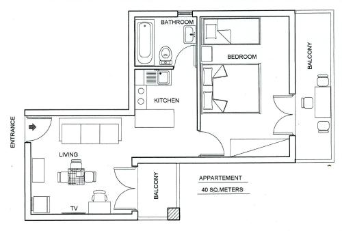  City Center Condo Near The Beach in Kos-Stadt
