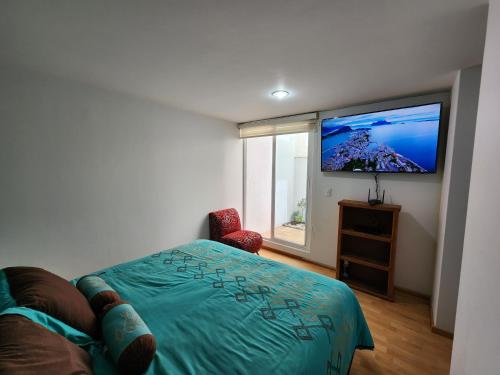 Suite Privada con Terraza y Baño, 5 min Six Flags (Suite Privada con Terraza y Bano, 5 min Six Flags) near Six Flags Mexico