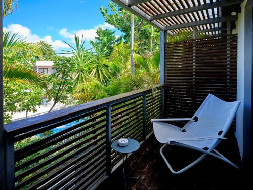 شرفة/ تراس, Dimitile Hôtel & Spa in Entre Deux