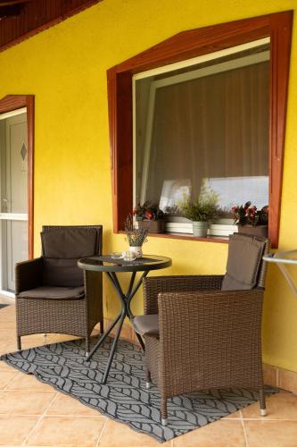 parveke/terassi, Borostyan Apartmanhaz in Morahalom