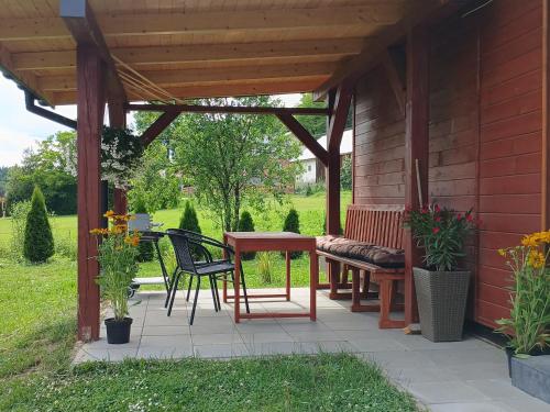 Balkons/terase, Domki pod szybowiskiem in Uherce Mineralne