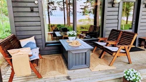 Balkons/terase, Villa Dyyni - Oulujärvi Manamansalo (Villa Dyyni - Oulujarvi Manamansalo) in Manamansalo
