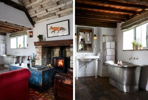 Bathroom, Artist Residence Oxfordshire in South Leigh