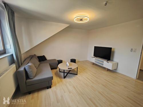 共用Lounge/電視區, Hestia Ferienwohnung Bamberg-Hallstadt in 哈爾斯塔特