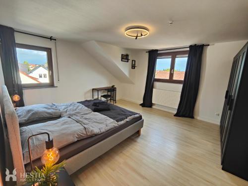 睡床, Hestia Ferienwohnung Bamberg-Hallstadt in 哈爾斯塔特