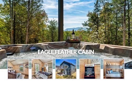 Eagle Feather Cabin - Amazing Views, Hot Tub, Firepit, Games, Dogs!